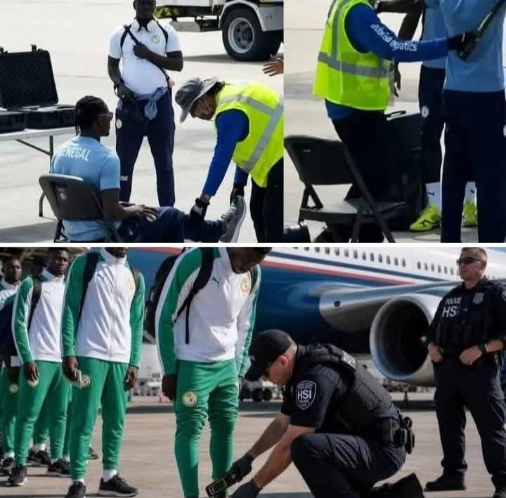 امريكا تعيد تربية المنتخب السنغالي بعدما فعله بالمغرب ، تفاصيل تفتيش استثنائي صارم خضعت له بعثة السنغال 