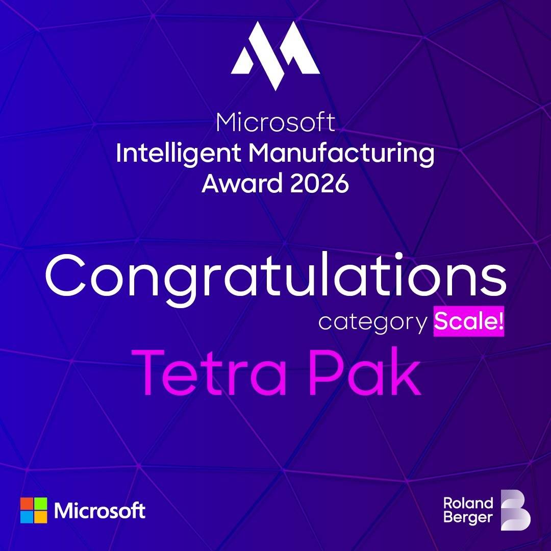 نظام TETRA PAK®️ FACTORY OS™️ تفوز بجائزة “MIMA 2026” عن فئة “SCALE!”